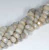 10x7MM Labradorite Gemstone Grade AB Faceted Rondelle Loose Beads 15.5 inch Full Strand (80001102-A156)