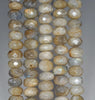 10x7MM Labradorite Gemstone Grade AB Faceted Rondelle Loose Beads 15.5 inch Full Strand (80001102-A156)