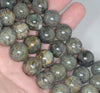 14MM Chrysoberyl Gemstone Round Loose Beads 7.5 inch Half Strand (80001106-A158)