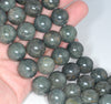 12MM Dark Green Chrysoberyl Chrysoberyl Gemstone Round Loose Beads 7.5 inch Half Strand (80001108-A158)