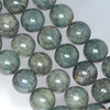 16MM Dark Green Chrysoberyl Chrysoberyl Gemstone Round Loose Beads 8 inch Half Strand (80001112-A158)