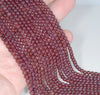 3-4MM Purple Garnet Gemstone Round Loose Beads 15.5 inch Full Strand (80001129-A165)