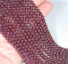 4-5MM Purple Garnet Gemstone Round Loose Beads 15.5 inch Full Strand (80001131-A165)