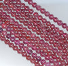 4-5MM Purple Garnet Gemstone Round Loose Beads 15.5 inch Full Strand (80001131-A165)