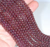 5-6MM Purple Garnet Gemstone Round Loose Beads 15.5 inch Full Strand (80001133-A165)