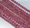 5-6MM Purple Garnet Gemstone Round Loose Beads 15.5 inch Full Strand (80001133-A165)