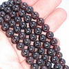 7MM Red Garnet Gemstone Grade AA Round Loose Beads 7 inch Half Strand (80001152-A111)