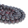 7-8MM Red Garnet Gemstone Grade AA Round Loose Beads 7 inch Half Strand (80001153-A111)