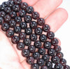 8MM Red Garnet Gemstone Grade AA Round Loose Beads 7 inch Half Strand (80001154-A111)