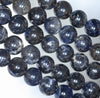 9-10MM Dark Blue Iolite Gemstone Grade A Round Loose Beads 7 inch Half Strand (80001166-A158)