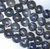 11MM Dark Blue Iolite Gemstone Grade A Round Loose Beads 7.5 inch Half Strand (80001169-A159)