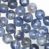 11MM Blue Iolite Gemstone Grade A Round Loose Beads 7.5 inch Half Strand (80001170-A159)