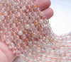 7-8MM Copper Bronze Rutilated Quartz Gemstone Round Loose Beads 15.5 inch Full Strand (80001265-A166)