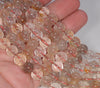 9-10MM Copper Bronze Rutilated Quartz Gemstone Grade A Round Loose Beads 15.5 inch Full Strand (80001271-A173)