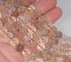 10-11MM Copper Bronze Rutilated Quartz Gemstone Grade A Round Loose Beads 15.5 inch Full Strand (80001275-A173)