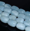 18X13-16X12MM Aquamarine Gemstone Grade AA Irregular Nugget Loose Beads 7.5 inch Half Strand (80001290-A104)