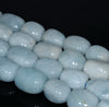 16X12-14X10MM Aquamarine Gemstone Grade A Irregular Nugget Loose Beads 7.5 inch Half Strand (80001293-A104)