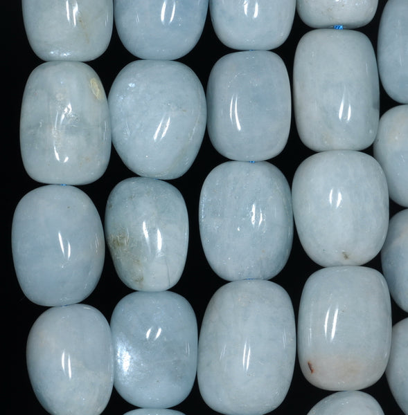 16X12-14X10MM Aquamarine Gemstone Grade A Irregular Nugget Loose Beads 7.5 inch Half Strand (80001293-A104)