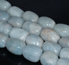 19X14-16X12MM Aquamarine Gemstone Grade AB Irregular Nugget Loose Beads 7.5 inch Half Strand (80001301-A101)