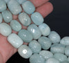 20X15-17X14MM Aquamarine Gemstone Grade AA Irregular Nugget Loose Beads 7.5 inch Half Strand (80001313-A110)