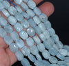 10X8MM Aquamarine Gemstone Grade AAA Flat Barrel Loose Beads 15.5 inch Full Strand (80001315-A110)