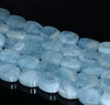 10X8MM Aquamarine Gemstone Grade AAA Flat Barrel Loose Beads 15.5 inch Full Strand (80001316-A110)