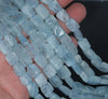 12X9-9X7MM Aquamarine Gemstone Grade AAA Irregular Flat Rectangel Cube Loose Beads 16 inch Full Strand (80001322-A109)