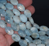 15X11MM Aquamarine Gemstone Grade AB Oval Loose Beads 15.5 inch Full Strand (80001343-A102)