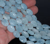 14X10-13X10MM Aquamarine Gemstone Grade AAA Oval Loose Beads 15.5 inch Full Strand (80001348-A102)