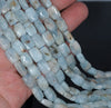 18X11MM Aquamarine Gemstone Grade AB Rectangle Loose Beads 15.5 inch Full Strand (80001354-A109)