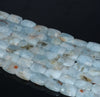 18X11MM Aquamarine Gemstone Grade AB Rectangle Loose Beads 15.5 inch Full Strand (80001354-A109)