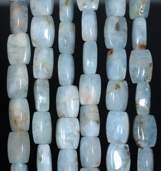 18X11MM Aquamarine Gemstone Grade AB Rectangle Loose Beads 15.5 inch Full Strand (80001354-A109)