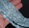 11X8-10X7MM Aquamarine Gemstone Grade AA Rectangle Loose Beads 15.5 inch Full Strand (80001355-A109)