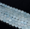 7MM Aquamarine Gemstone Grade A Flat Round Loose Beads 15.5 inch Full Strand (80001364-A108)