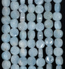 7MM Aquamarine Gemstone Grade A Flat Round Loose Beads 15.5 inch Full Strand (80001364-A108)