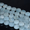 12-13MM Aquamarine Gemstone Grade AA Round Button Loose Beads 15.5 inch Full Strand (80001370-A108)