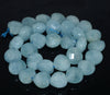 14MM Aquamarine Gemstone Grade AA Faceted Love Heart Loose Beads 15.5 inch Full Strand (80001380-A108)