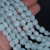 10MM Aquamarine Gemstone Grade AA Love Heart Loose Beads 15.5 inch Full Strand (80001381-A108)