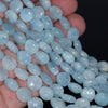 8MM Aquamarine Gemstone Grade AAA Pear Loose Beads 15.5 inch Full Strand (80001385-A105)