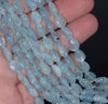 10X7-9X7MM Aquamarine Gemstone Grade AAA Teardrop Loose Beads 15.5 inch Full Strand (80001394-A105)