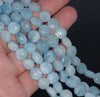 9MM Aquamarine Gemstone Grade AA Hexagon Loose Beads 15.5 inch Full Strand (80001400-A105)