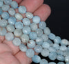 9MM Aquamarine Gemstone Grade A Hexagon Loose Beads 15.5 inch Full Strand (80001403-A105)