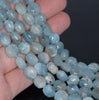 9MM Aquamarine Gemstone Grade AA Hexagon Loose Beads 15.5 inch Full Strand (80001404-A105)