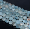 9MM Aquamarine Gemstone Grade AA Hexagon Loose Beads 15.5 inch Full Strand (80001404-A105)