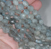 9MM Aquamarine Gemstone Grade A Hexagon Loose Beads 15.5 inch Full Strand (80001406-A105)