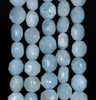 10MM Aquamarine Gemstone Grade AA Hexagon Loose Beads 15.5 inch Full Strand (80001407-A105)