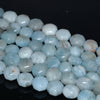 10MM Aquamarine Gemstone Grade A Hexagon Loose Beads 15.5 inch Full Strand (80001409-A105)