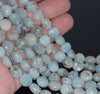 10MM Aquamarine Gemstone Grade AB Hexagon Loose Beads 15.5 inch Full Strand (80001410-A106)