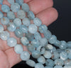 10MM Aquamarine Gemstone Grade AA Hexagon Loose Beads 15.5 inch Full Strand (80001411-A106)