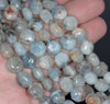 10MM Aquamarine Gemstone Grade AB Hexagon Loose Beads 15.5 inch Full Strand (80001415-A106)